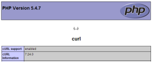 curl_phpinfo